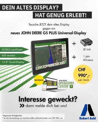 John Deere G5 Plus Eintauschaktion