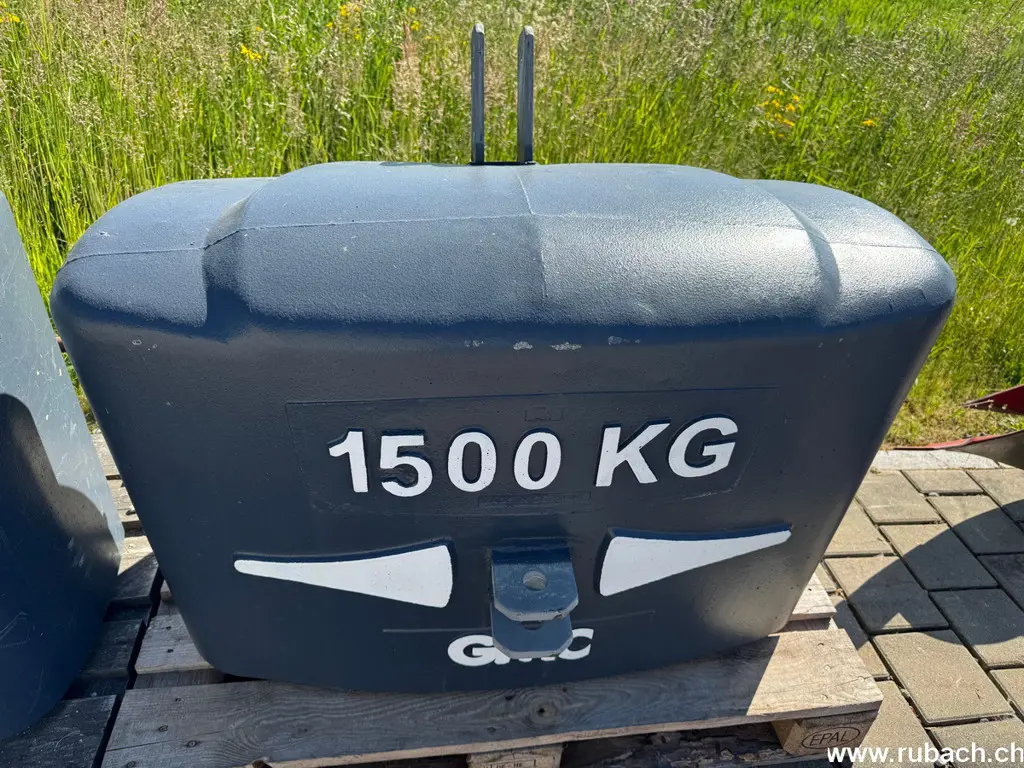 Frontgewicht 1500 Kg, Kat. 2, Magnetit, mit Rangierkupplung