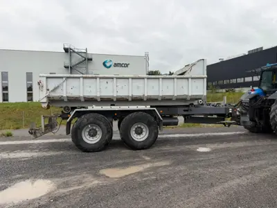 Hakengerät - Abrollkipper / Fliegl HKL 22 mit Fassi Kran
