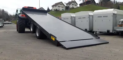 HOF Multi Tiefgänger 20t / Maschinentransporter / Ballenwagen Tandem (kippbar)