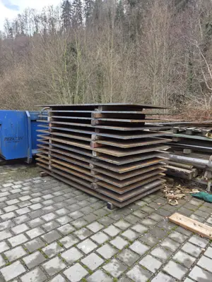 Fahrplatte Überfahrblech Stahl 3000x1500x30mm S355