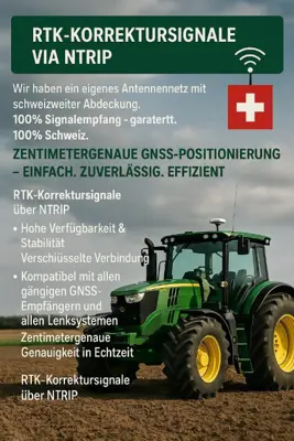 RTK Korrektursignal ab Schweizer Netz
