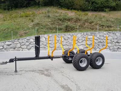 5to Rungenwagen, Forstanhänger für Bagger