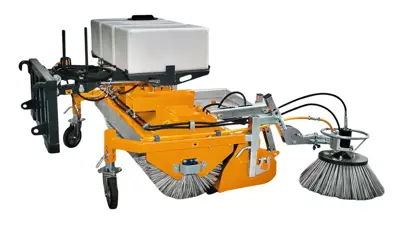 Hofstetter 1,8m Kehrmaschine mit Behälter