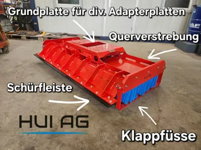 Schiebebesen / Kehrbesen für Stapler & Bau
