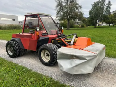 Zweiachsmäher Aebi TT 80 & Frontscheibenmähwerk Ziegler
