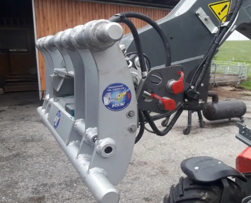 Ölkupplungen automatisch koppeln! Heigh Speed Schnellwechsler Weidemann.