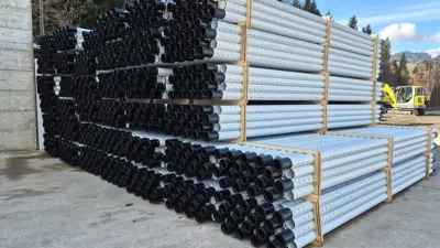 Sickerrohr Drainagerohr d110 5m Stangen