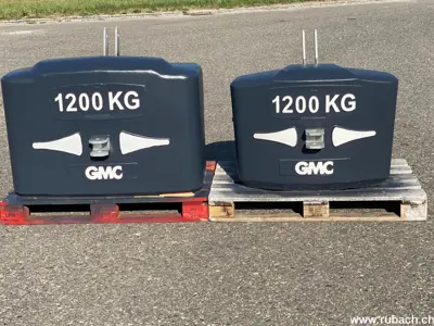 Frontgewicht 1200 Kg, Kat. 2, Magnetit, mit Rangierkupplung