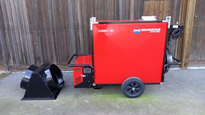 185 KW Warmluftheizung, Bauheizung, Warmluftofen, Heizkanone, Zeltheizung, Heizlüfter