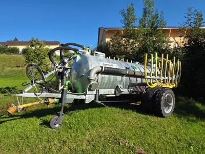 Vakuumfass Güllenfass Bauer V45, 4500Liter, Schleppschlauch Hochdorfer