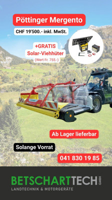 Bandschwader Pöttinger Mergento +GRATIS Viehhüter