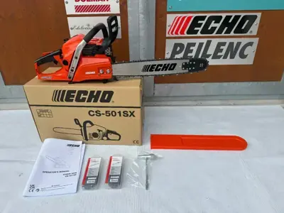 Neue ECHO Kettensäge CS-501SX inkl. 2 Ersatzketten und 5 Jahre Garantie