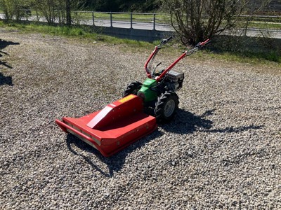 Motormäher RAPID Rex mit Balken und Ökomulcher