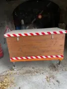 Traktoren Materialkiste zu Front- + Heckhydraulik