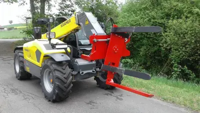 Paletten Drehgerät Stapler Kistendrehgerät Paloxendrehgerät Teleskoplader Radlader