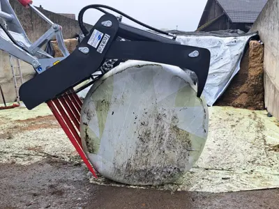Siloballenschneider mit Folienhalter: Euro, Dreipunkt oder Manitou