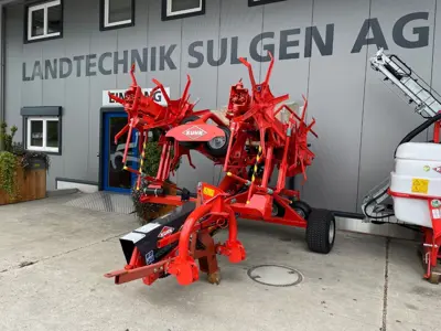 Kreiselheuer Kuhn GF 10803T 10-teilig mit Fahrwerk