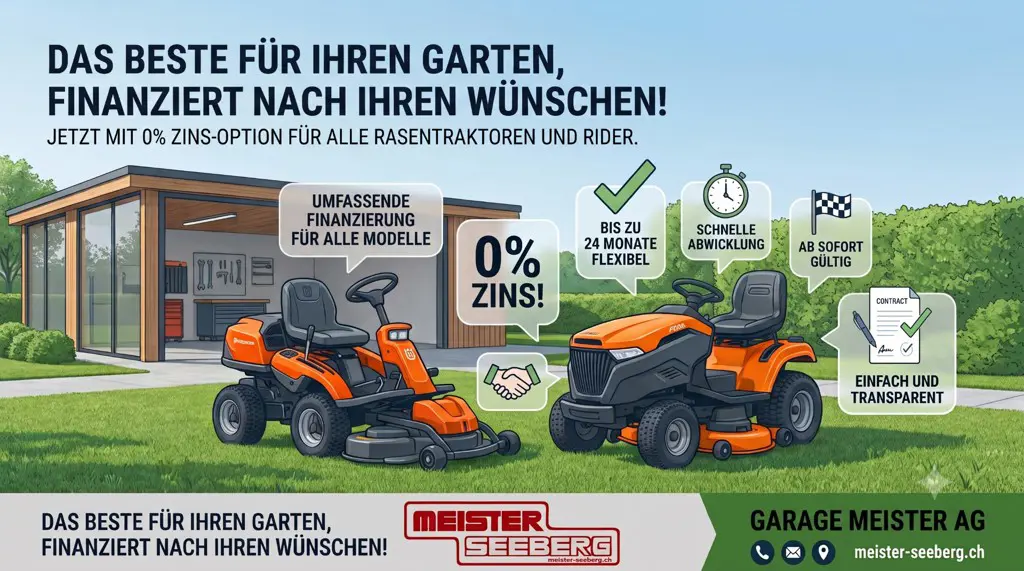 Rasentraktor finanzieren