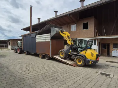 mobile Schnitzelheizung  150/200 kW