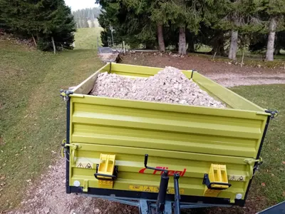 Remorque basculante fliegl edk25