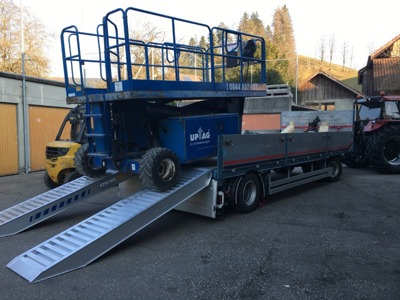 Jumbo Tieflader Anhänger Schwarzmüller