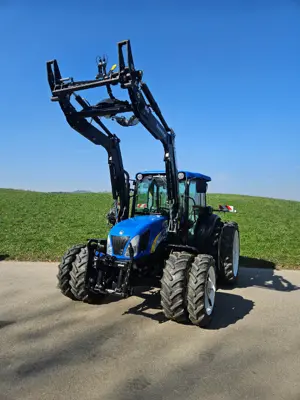 New Holland T4020, Fronthydraulik, Frontlader, Doppelrad
