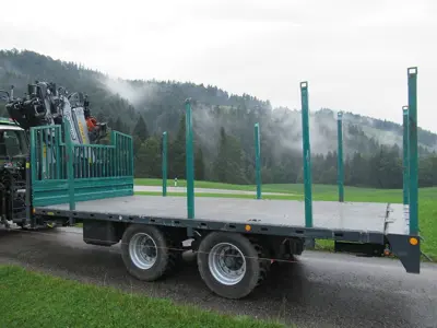 Pühringer Forstanhänger, Krananhänger 5825PT Kran