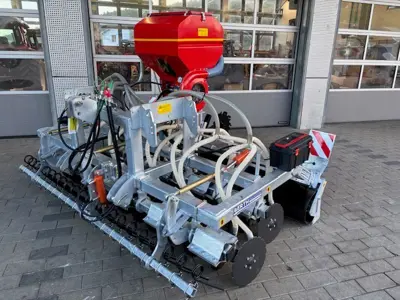 Direktsaatsämaschine ERTH mit Auto-Contour-System + Krummenacher Sägerät