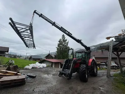 Massey Ferguson MF 6190 4x4 mit Kran und Frontlader