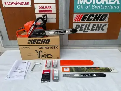 Neue ECHO Kettensäge CS-4310SX/Y40R inkl. 4 Ersatzketten und 1 Ersatzschwert