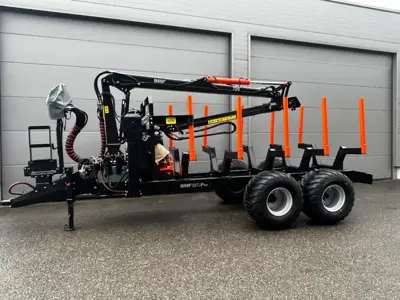Remorque Forestière BMF 10T2 / Grue BMF 720