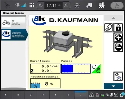 Neu! ISOBUS -Steuerung für Siliermitteltank / Fronttank