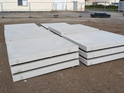 Betonplatten /Schwerlastplatten für Wege- Platzbau