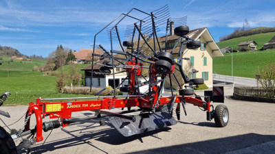 Mittelschwader / Andaineur double rotor central VICON ANdex 724 H