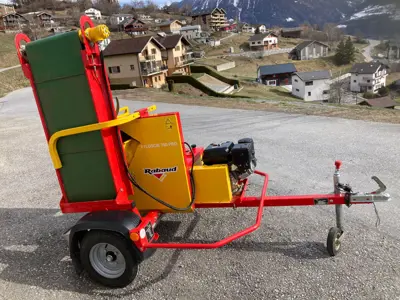 Wippkreissäge mit Benzinmotor & Förderband Fahrbar