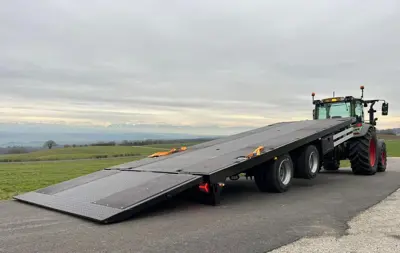 Remorque porte engins C&B Due / Lamec