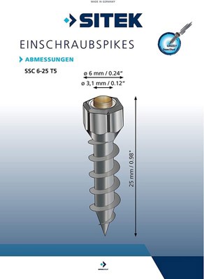 Schraubspikes Grizzly Snow  Stud