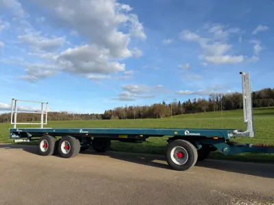 Remorques à plateau pour balles LENORMAND 10m