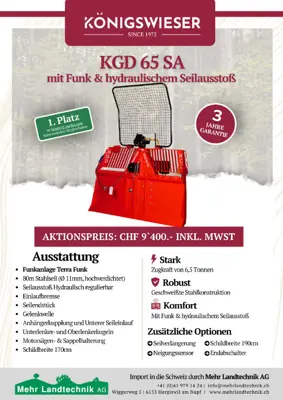 Seilwinde Königswieser KGD 65SA  Aktion