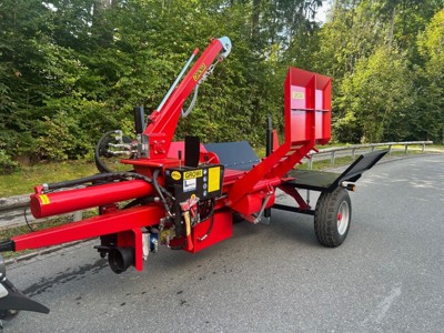 Waagrechtspalter Growi mit Seilwinde