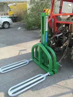 Ballengabel mit Hebefunktion, Rundballenstapler, Ballenstapler, Ballenhochstapler/Elevateur à balles