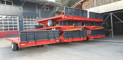 Tieflader; Tiefgänger; Kippbar für Traktor - Landwirtschaft; Forst und Gewerbe