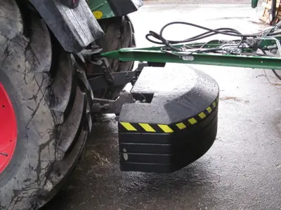 Heckgewicht/Heckballast, 800 kg, für Unterlenkeraufnahme, masse contrepoids, pour bras inf.