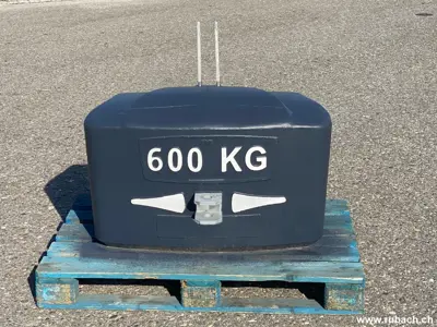 Frontgewicht 600 Kg, Kat. 2, Beton, mit Rangierkupplung