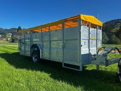 Viehanhänger vollverzinkt - hydraulisch absenkbar 12m2