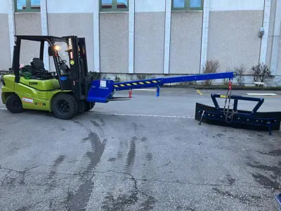 Kranarm zu Gabelstapler - Bras de grue pour chariot élévateur - Lieferbar ab Lager - disponible du s