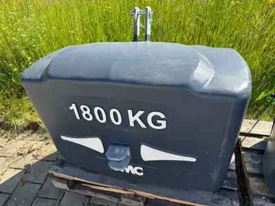 Frontgewicht 1800 Kg, Kat. 2, Magnetit, mit Rangierkupplung