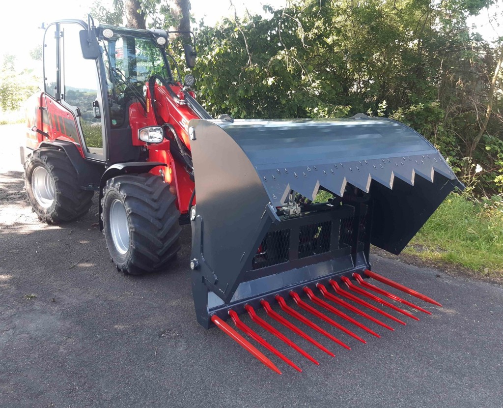 Silo Schneidzange Silozange Greifzange FutterGreifer Teleskoplader Frontlader Radlader Hoflader