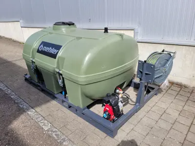 Bewässerungstank 3000L mit Pumpe u. Schlauchhaspel - ab Lager